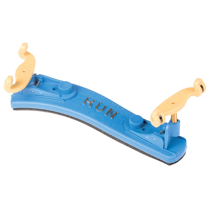 Kun - Collapsible Mini 1/16 to 1/4 Violin Shoulder Rest - Blue - Image 1